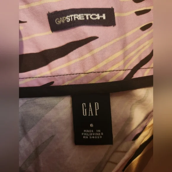 GAP Black and Purple Pleated A-Line Resort Skirt - Picture 2 of 3